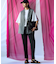 【Oggi7月号掲載/吸水速乾/接触冷感/UVカット】ストレッチジョーゼット テーパード パンツ