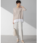 【Oggi7月号掲載/吸水速乾/接触冷感/UVカット】ストレッチジョーゼット テーパード パンツ