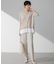 【Oggi7月号掲載/吸水速乾/接触冷感/UVカット】ストレッチジョーゼット テーパード パンツ