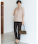 【Oggi7月号掲載/吸水速乾/接触冷感/UVカット】ストレッチジョーゼット テーパード パンツ