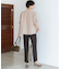 【Oggi7月号掲載/吸水速乾/接触冷感/UVカット】ストレッチジョーゼット テーパード パンツ