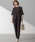【Oggi・CLASSY.掲載】ストレッチジョーゼット テーパード パンツ