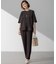 【Oggi・CLASSY.掲載】ストレッチジョーゼット テーパード パンツ