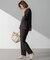 【Oggi・CLASSY.掲載】ストレッチジョーゼット テーパード パンツ