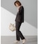 【Oggi・CLASSY.掲載】ストレッチジョーゼット テーパード パンツ