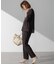 【Oggi・CLASSY.掲載】ストレッチジョーゼット テーパード パンツ