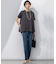 【Oggi7月号掲載/吸水速乾/接触冷感/UVカット】ストレッチジョーゼット テーパード パンツ