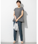【Oggi7月号掲載/吸水速乾/接触冷感/UVカット】ストレッチジョーゼット テーパード パンツ