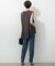 【Oggi・CLASSY.掲載】ストレッチジョーゼット テーパード パンツ