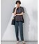 【Oggi・CLASSY.掲載】ストレッチジョーゼット テーパード パンツ