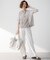 【Oggi5月号掲載/洗える】リネンレーヨンストレッチ ワイド パンツ