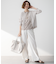 【Oggi5月号掲載/洗える】リネンレーヨンストレッチ ワイド パンツ