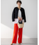 【Oggi5月号掲載/洗える】リネンレーヨンストレッチ ワイド パンツ