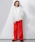 【Oggi5月号掲載/洗える】リネンレーヨンストレッチ ワイド パンツ