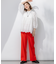 【Oggi5月号掲載/洗える】リネンレーヨンストレッチ ワイド パンツ