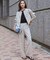 【Oggi5月号掲載/洗える】リネンレーヨンストレッチ ワイド パンツ