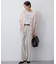 【Oggi5月号掲載/洗える】リネンレーヨンストレッチ ワイド パンツ