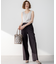 【Oggi5月号掲載/洗える】リネンレーヨンストレッチ ワイド パンツ