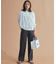 【Oggi5月号掲載/洗える】リネンレーヨンストレッチ ワイド パンツ