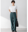 【Oggi5月号掲載/洗える】リネンレーヨンストレッチ ワイド パンツ