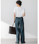 【Oggi5月号掲載/洗える】リネンレーヨンストレッチ ワイド パンツ