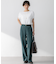 【Oggi5月号掲載/洗える】リネンレーヨンストレッチ ワイド パンツ