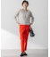 【洗える】リネンレーヨンストレッチ テーパード パンツ