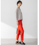 【洗える】リネンレーヨンストレッチ テーパード パンツ