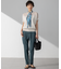 【洗える】リネンレーヨンストレッチ テーパード パンツ