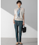 【洗える】リネンレーヨンストレッチ テーパード パンツ