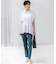 【洗える】リネンレーヨンストレッチ テーパード パンツ