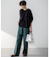 【洗える】リネンレーヨンストレッチ ドロスト ワイド パンツ
