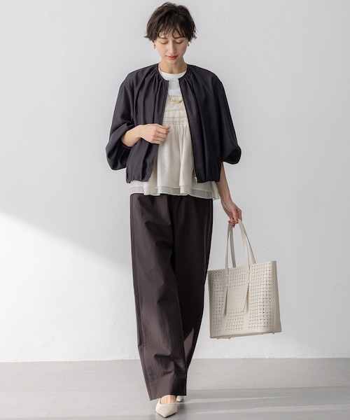 WEB&一部店舗限定カラーあり】オーガンジービスチェコンビ