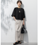【洗える】ハイエンド フレアスリーブ Tシャツ