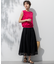 【洗える】Broche チェックレース スカート