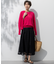 【洗える】Broche チェックレース スカート