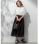 【洗える】Broche チェックレース スカート