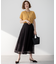 【洗える】Broche チェックレース スカート