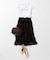 【洗える】Broche チェックレース スカート