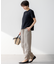 【接触冷感/洗える】フィブリルツイル シャーリング パンツ