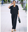 【一部店舗限定/吸水速乾/UVカット/接触冷感】ストレッチジョーゼット フレンチスリーブ ブルゾン