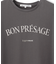 【接触冷感/洗える】BON-PRESAGE ロゴ フレンチスリーブ Tシャツ
