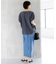 【SLOW/一部店舗限定】ナチュラルピケワッシャー ブラウス