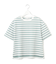 【洗える】シアーフライスボーダー Tシャツ