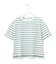 【洗える】シアーフライスボーダー Tシャツ