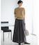 【WEB&一部店舗限定/接触冷感/洗える】ツイストコットンプレーティング スカート