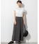 【WEB&一部店舗限定/接触冷感/洗える】ツイストコットンプレーティング スカート