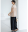 【WEB&一部店舗限定/接触冷感/洗える】ツイストコットンプレーティング スカート