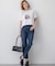 【洗える】JANE PACKERコラボ フォトプリント Tシャツ