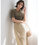 【洗える】シアーベロア リラックス Tシャツ